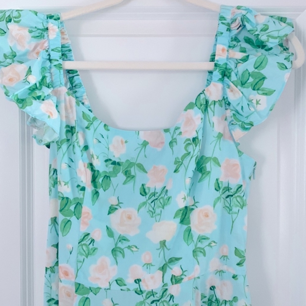 Hill House The Daphne Dress - Blue Roses - size S - Picture 4 of 5
